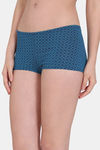 Zivame Anti-Microbial Low Rise Full Coverage Boyshort Panty - Tribal Triangles Navy — thumbnail 3